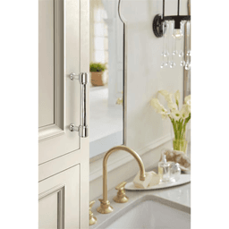 96mm Fairfax Cabinet Pull, Polished Nickel Alt 4 - Image