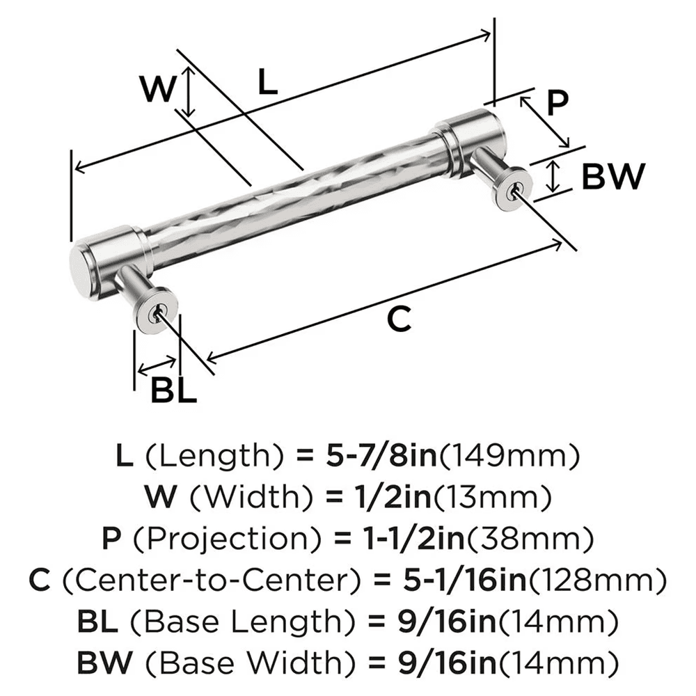 128mm Fairfax Cabinet Pull, Polished Chrome Alt 1 - Image