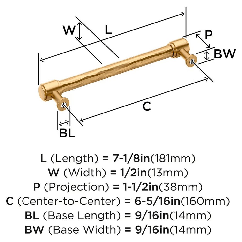 160mm Fairfax Cabinet Pull, Champagne Bronze Alt 1 - Image