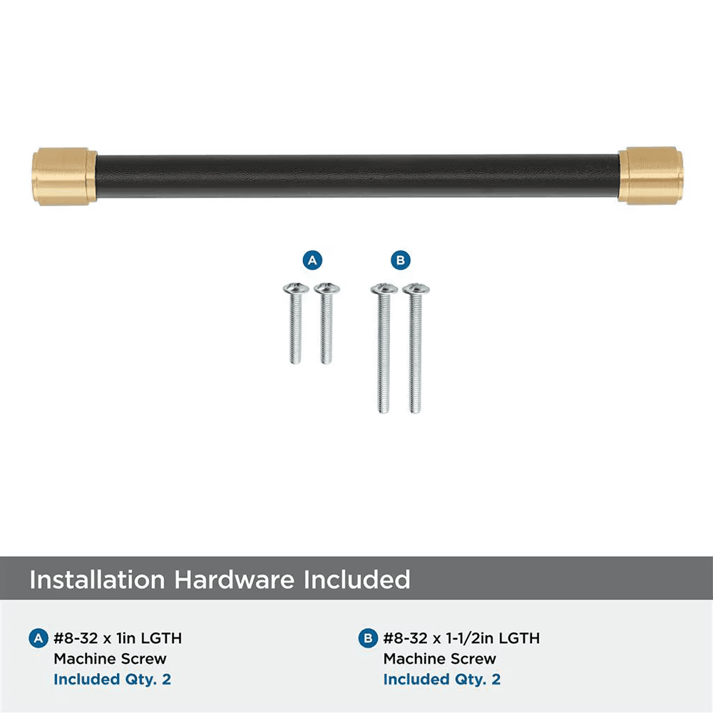 192mm Fairlane Cabinet Pull, Black Leather/Satin Nickel Alt 2 - Image