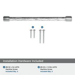 224mm Fairfax Cabinet Pull, Polished Chrome Alt 2 - Image