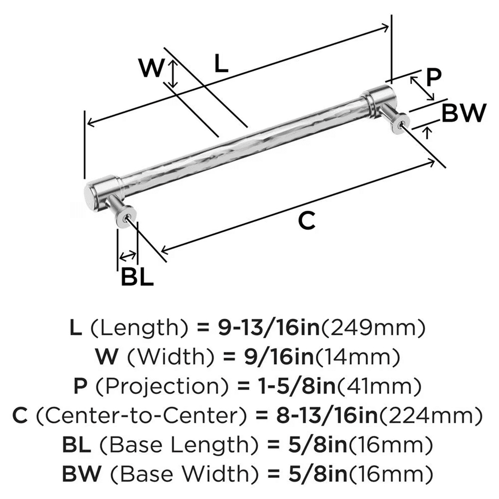 224mm Fairfax Cabinet Pull, Golden Champagne Alt 1 - Image