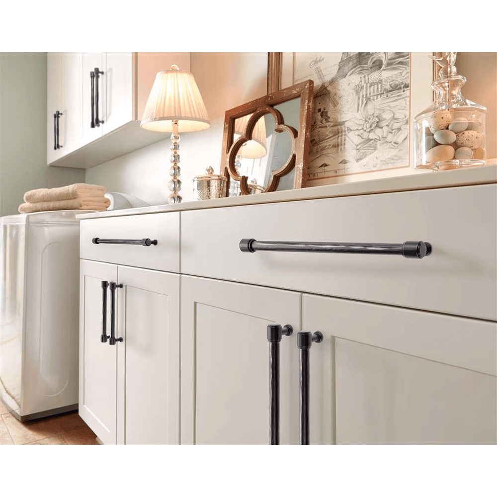 256mm Fairfax Cabinet Pull, Matte Black Alt 4 - Image