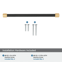 256mm Fairlane Cabinet Pull, Brown Leather/Satin Nickel Alt 2 - Image