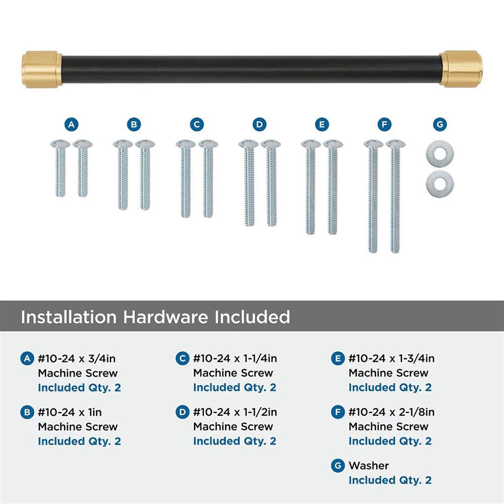 305mm Fairlane Appliance Pull, Black Leather/Champagne Bronze Alt 2 - Image
