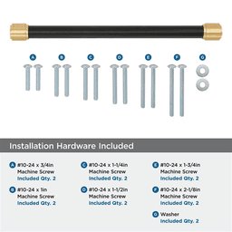 305mm Fairlane Appliance Pull, Black Leather/Champagne Bronze Alt 2 - Image