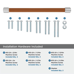 305mm Fairlane Appliance Pull, Cognac Leather/Satin Nickel Alt 2 - Image