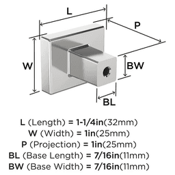 1-1/4" Rockhurst Cabinet Knob, Satin Nickel Alt 1 - Image