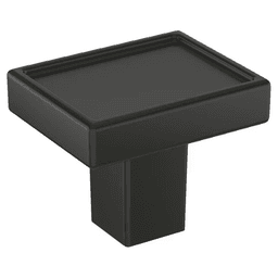 1-1/4" Rockhurst Cabinet Knob, Matte Black Main - Image
