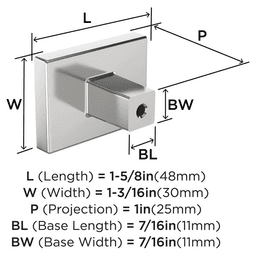 1-5/8" Rockhurst Cabinet Knob, Satin Nickel Alt 1 - Image