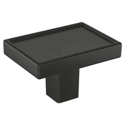 1-5/8" Rockhurst Cabinet Knob, Matte Black Main - Image