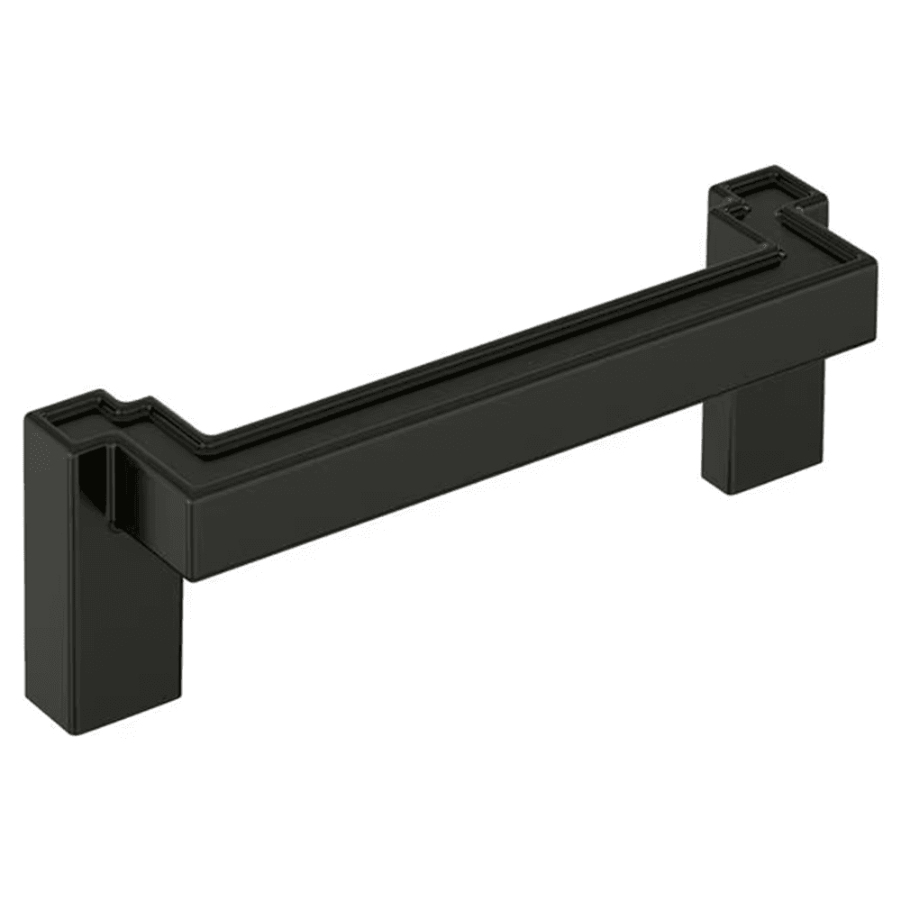 3-3/4" Rockhurst Cabinet Pull, Matte Black Main - Image