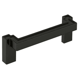 3-3/4" Rockhurst Cabinet Pull, Matte Black Main - Image