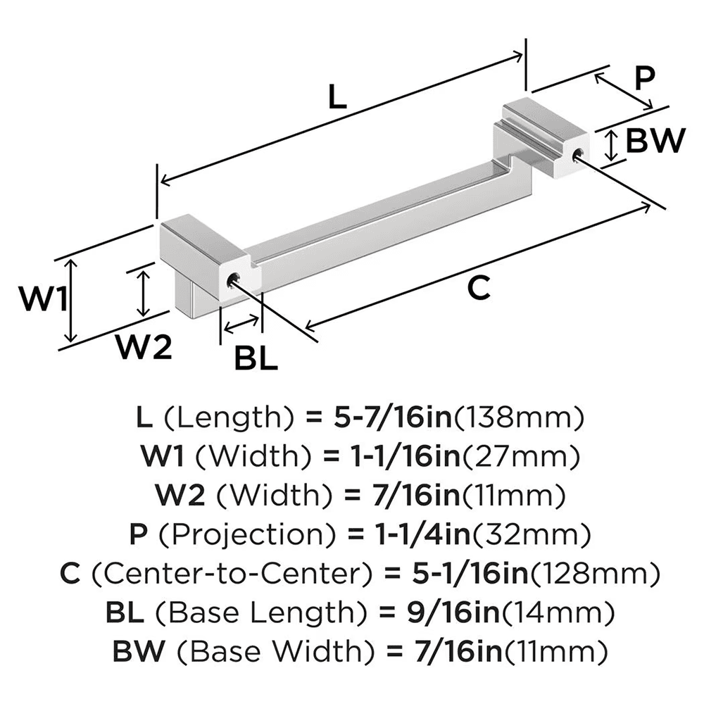 5-1/16" Rockhurst Cabinet Pull, Satin Nickel Alt 1 - Image