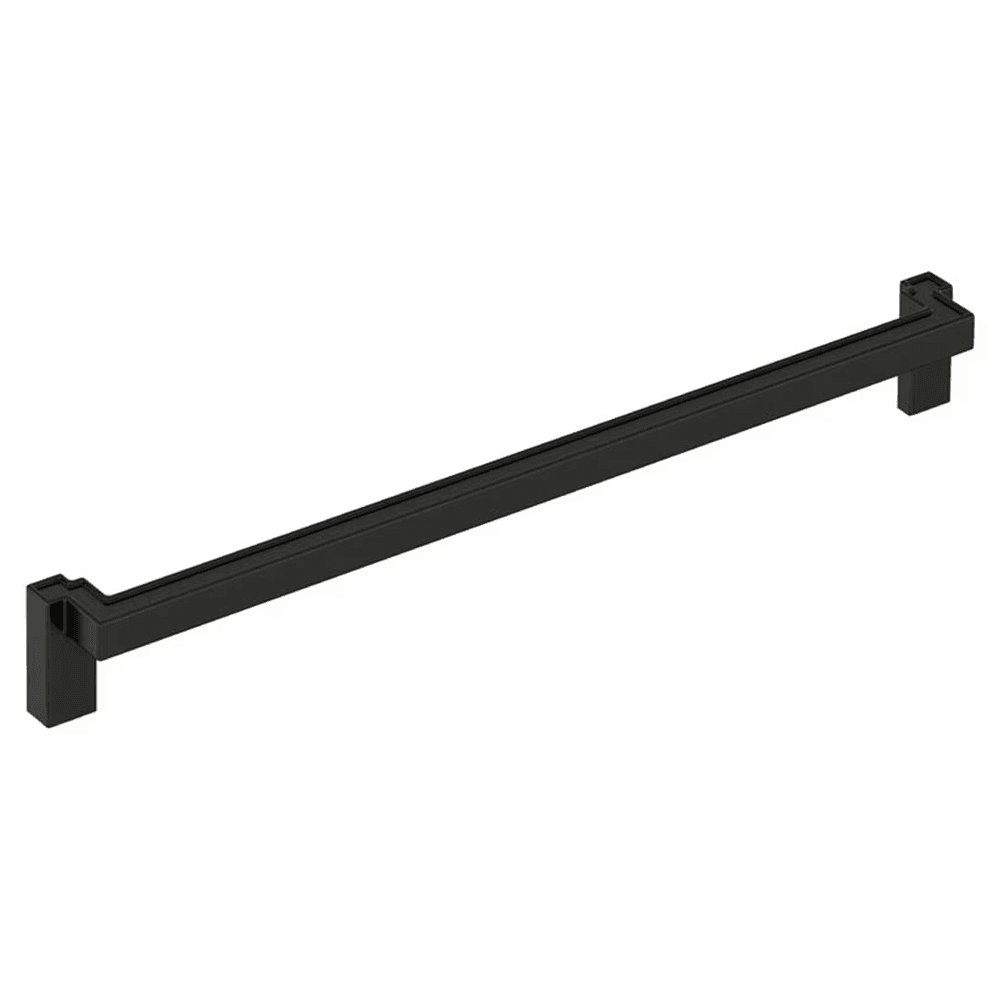 12-5/8" Rockhurst Cabinet Pull, Matte Black Main - Image