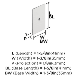 1-5/8" Maymont Knob Backplate, Satin Nickel Alt 1 - Image