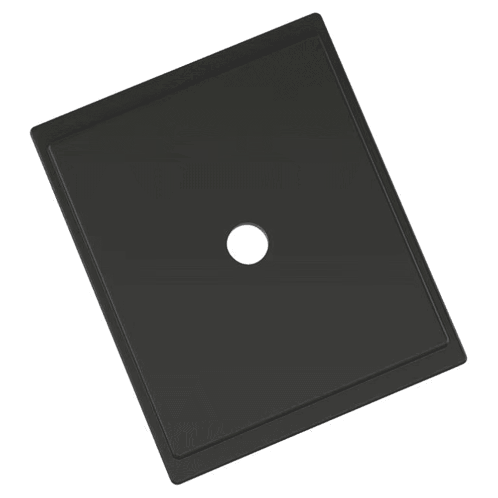 1-5/8" Maymont Knob Backplate, Matte Black Main - Image