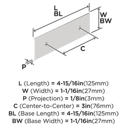 3" Maymont Pull Backplate, Golden Champagne Alt 1 - Image