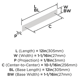 10-1/16" Maymont Pull Backplate, Oil-Rubbed Bronze Alt 1 - Image