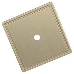 1-9/16" Thoreau Knob Backplate, Golden Champagne Main - Image