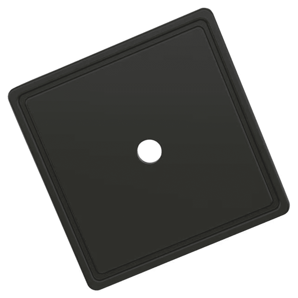 1-9/16" Thoreau Knob Backplate, Matte Black Main - Image