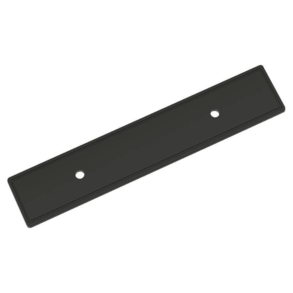 3" Thoreau Pull Backplate, Matte Black Main - Image