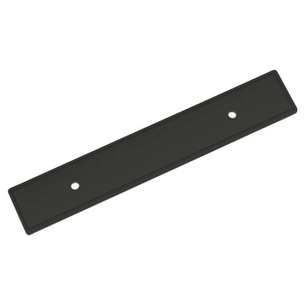 3-3/4" Thoreau Pull Backplate, Matte Black Main - Image