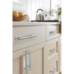 160mm Thoreau Rectangle Backplate, Polished Chrome Alt 3 - Image