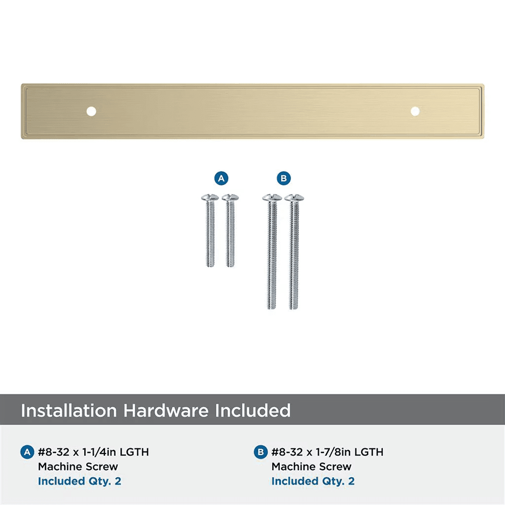 160mm Thoreau Rectangle Backplate, Golden Champagne Alt 2 - Image