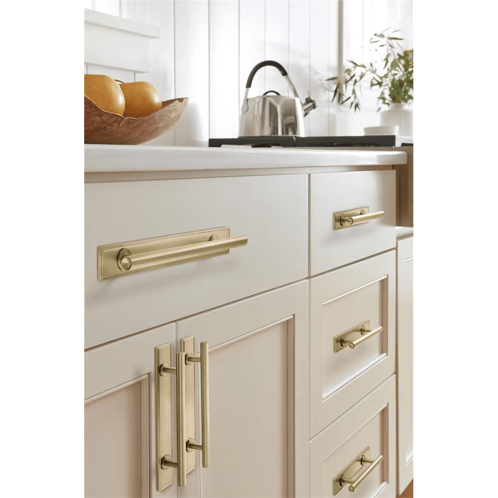 160mm Thoreau Rectangle Backplate, Golden Champagne Alt 3 - Image