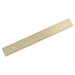 160mm Thoreau Rectangle Backplate, Golden Champagne Main - Image