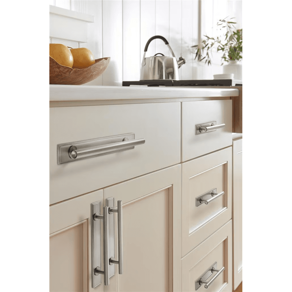 160mm Thoreau Rectangle Backplate, Satin Nickel Alt 3 - Image