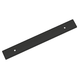 160mm Thoreau Rectangle Backplate, Matte Black Main - Image
