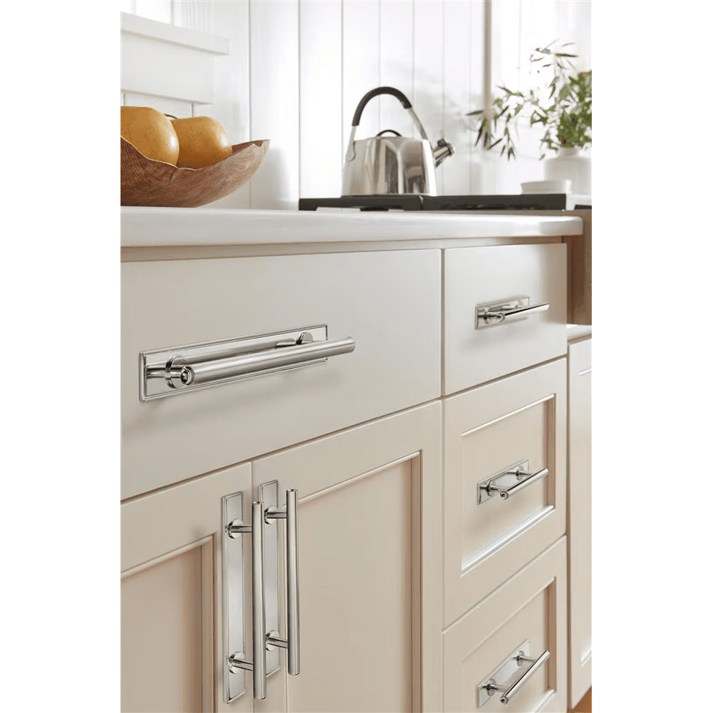 160mm Thoreau Rectangle Backplate, Polished Nickel Alt 3 - Image