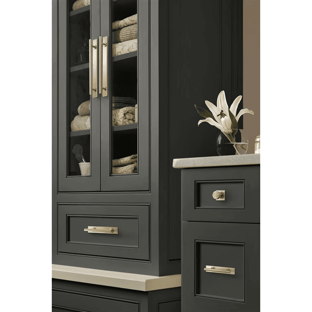 192mm Thoreau Rectangle Backplate, Golden Champagne Alt 4 - Image