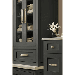 192mm Thoreau Rectangle Backplate, Golden Champagne Alt 4 - Image