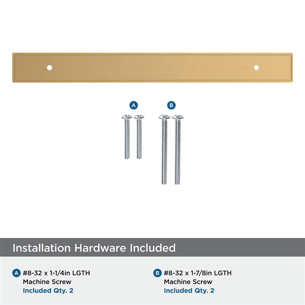 192mm Thoreau Rectangle Backplate, Champagne Bronze Alt 2 - Image