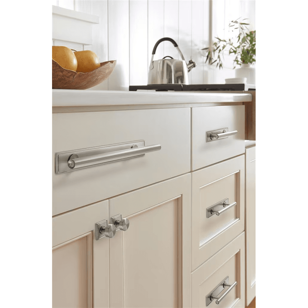 192mm Thoreau Rectangle Backplate, Satin Nickel Alt 3 - Image