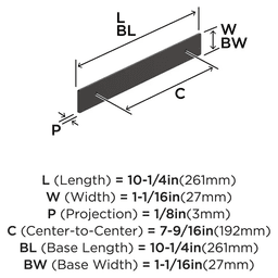 192mm Thoreau Rectangle Backplate, Oil-Rubbed Bronze Alt 1 - Image