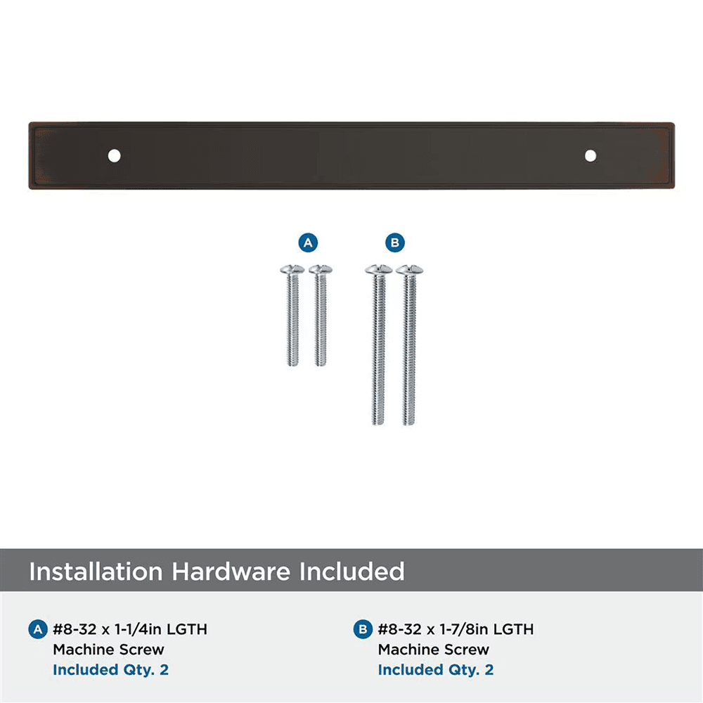 192mm Thoreau Rectangle Backplate, Oil-Rubbed Bronze Alt 2 - Image