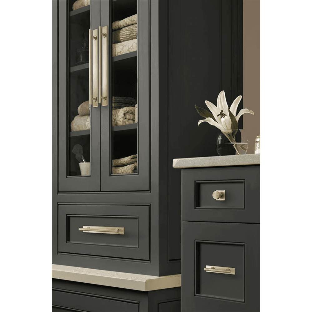 256mm Thoreau Rectangle Backplate, Golden Champagne Alt 4 - Image