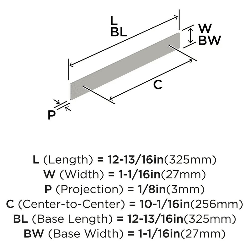 256mm Thoreau Rectangle Backplate, Satin Nickel Alt 1 - Image