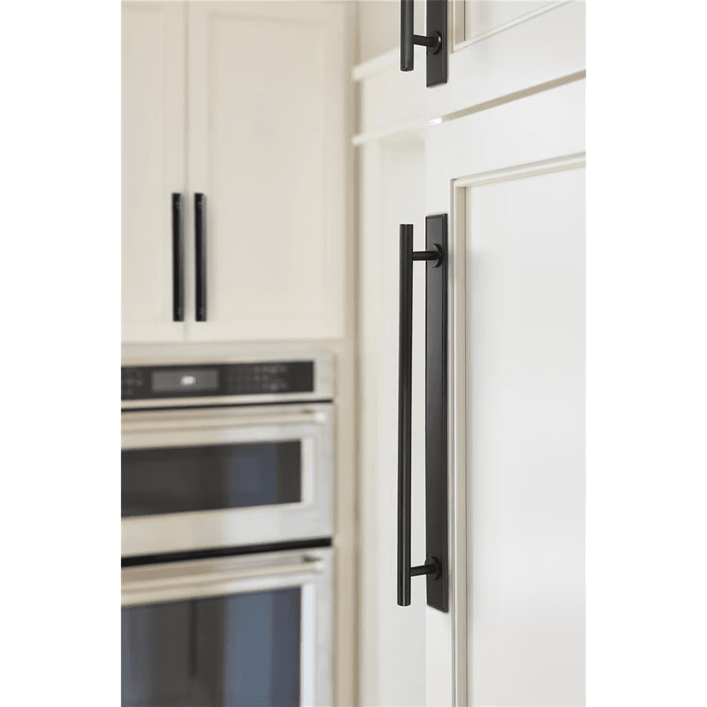 256mm Thoreau Rectangle Backplate, Matte Black Alt 3 - Image