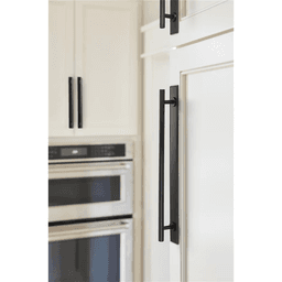 256mm Thoreau Rectangle Backplate, Matte Black Alt 3 - Image