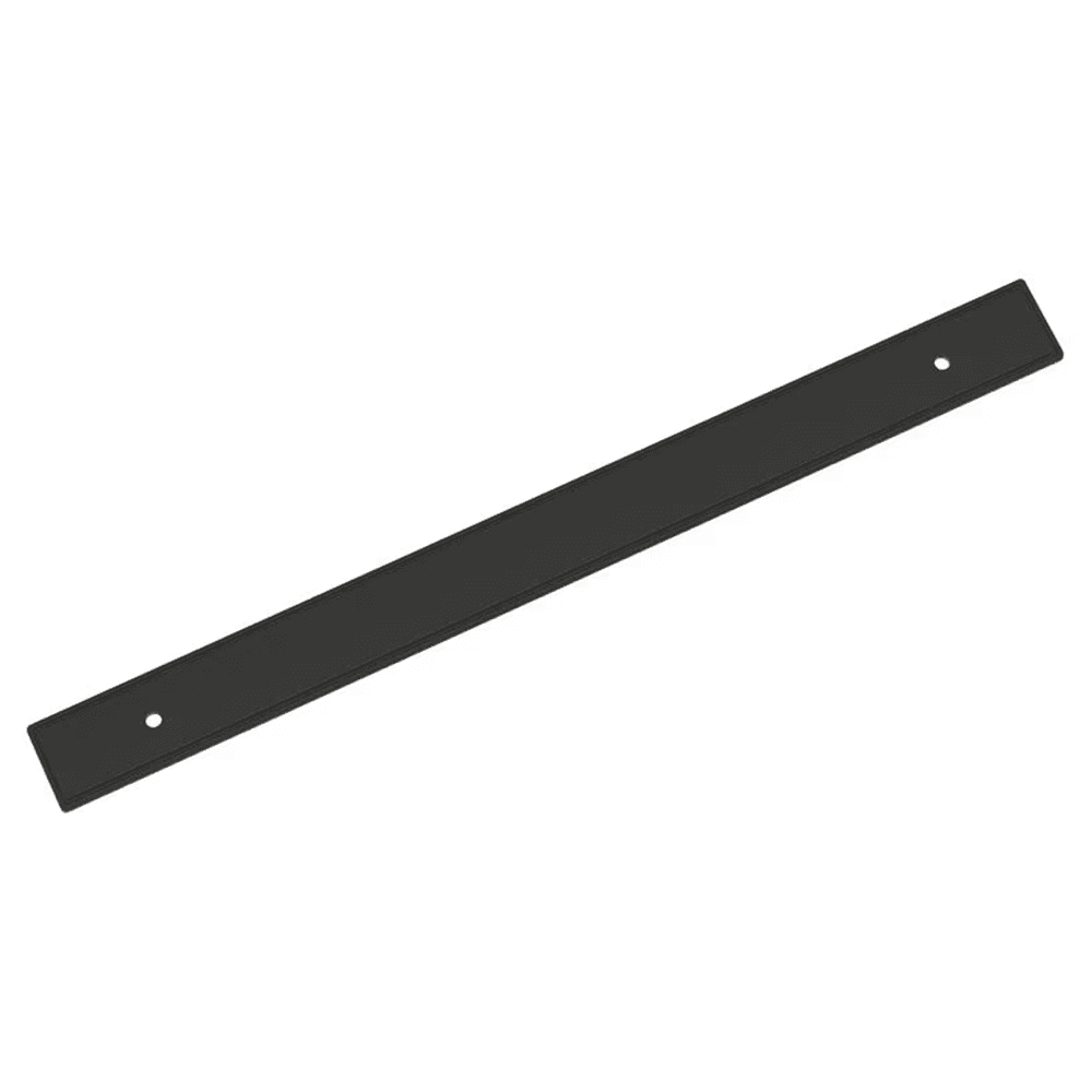 256mm Thoreau Rectangle Backplate, Matte Black Main - Image