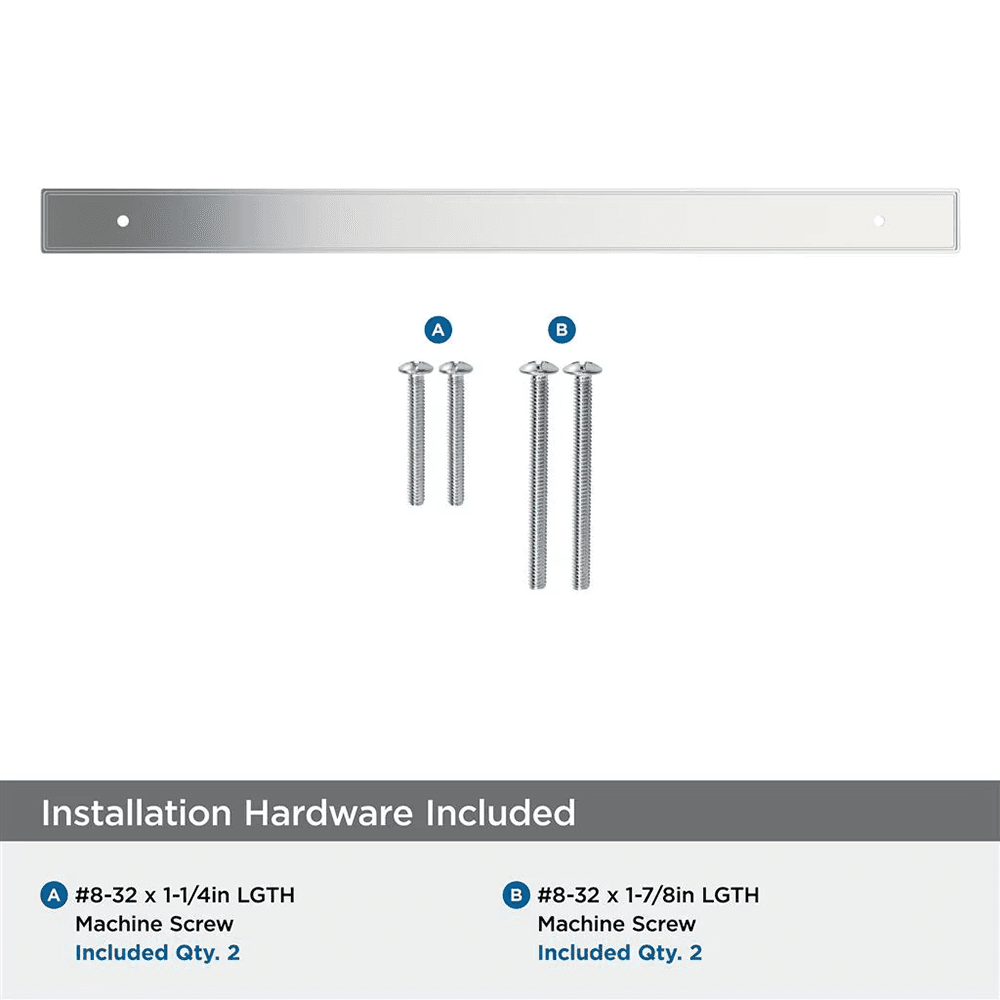 320mm Thoreau Rectangle Backplate, Polished Chrome Alt 2 - Image