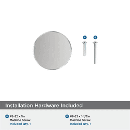 1" Balata Cabinet Knob, Polished Chrome Alt 2 - Image