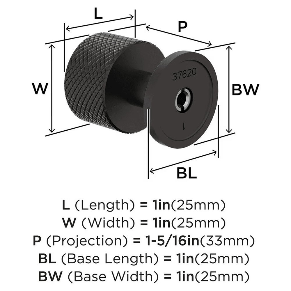 1" Balata Cabinet Knob, Oil-Rubbed Bronze Alt 1 - Image