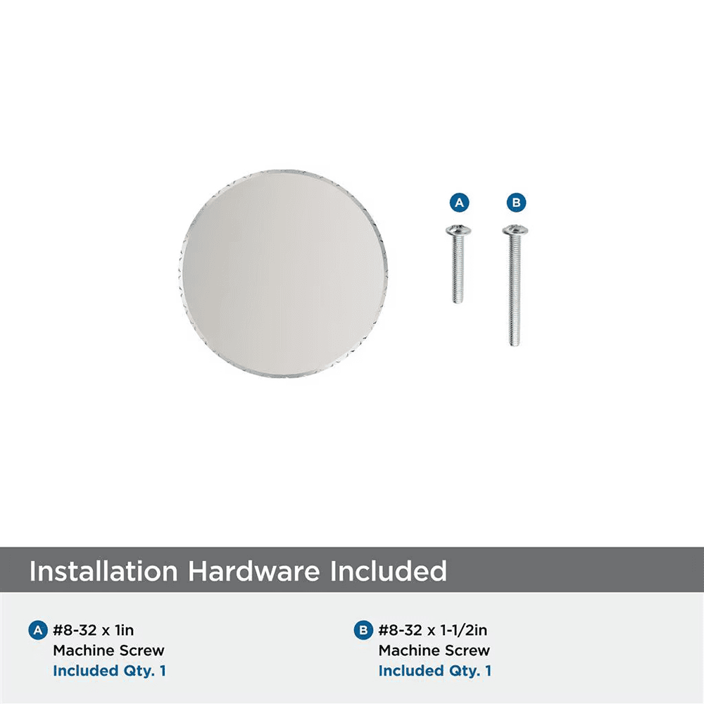 1" Balata Cabinet Knob, Polished Nickel Alt 2 - Image