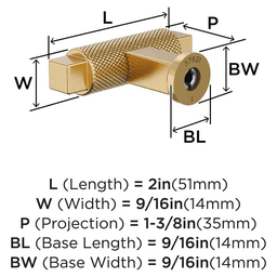 2" Balata Cabinet Knob, Champagne Bronze Alt 1 - Image